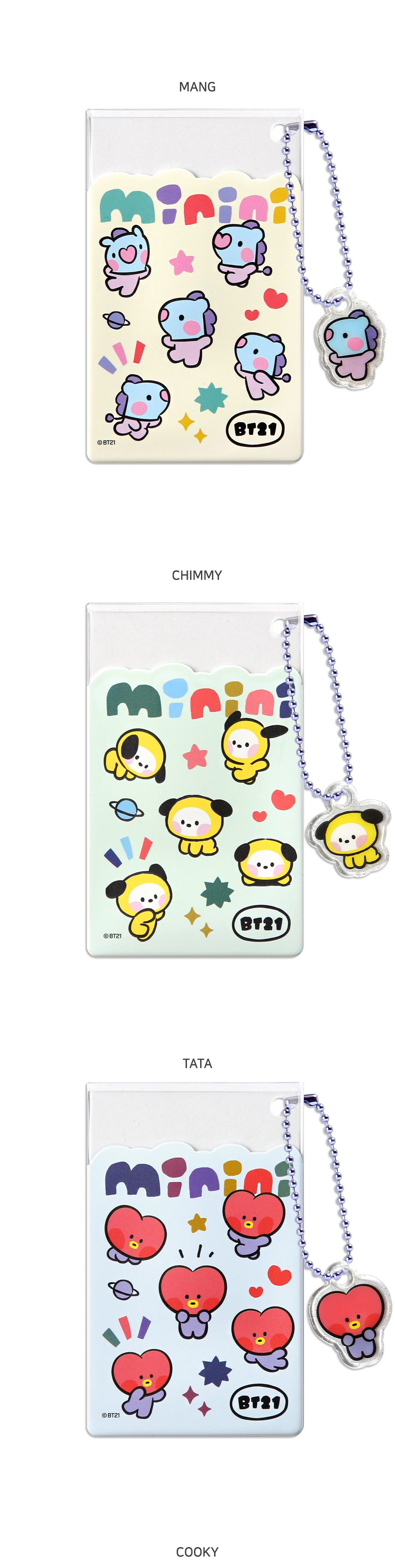 BT21] BT21 X Monopoly Collaboration - Clear Card Pocket [Minini]